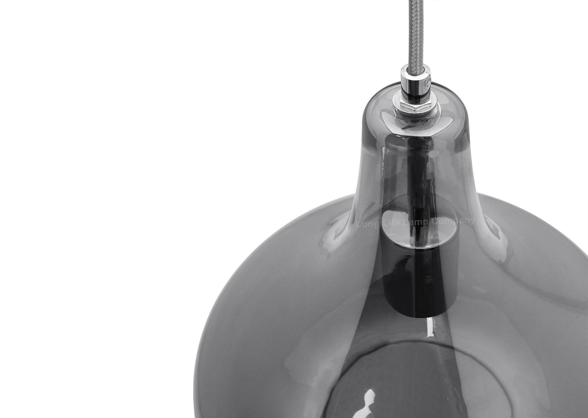 thumbnail image 2 of Clear Acrylic Teardrop Lamp Finial With Brass Hardware - T100 By Lampfinials.com 2 of 5